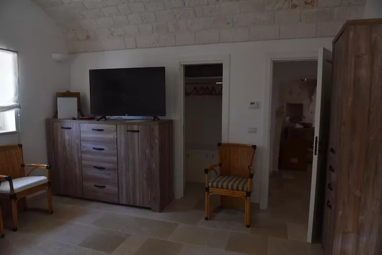 Villa Trulli dell'amore mit beheiztem Pool in Ostuni-Wohnzimmer
