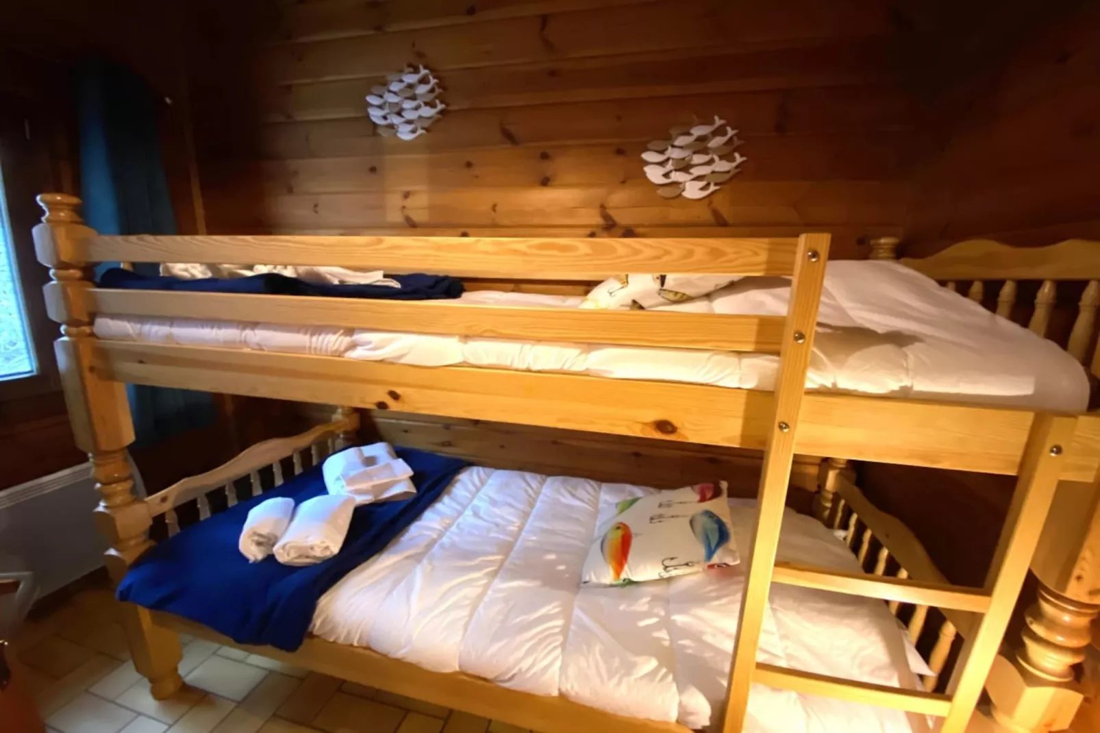 LE FISHING LODGE Chalet en bois avec Bain Nordique-Schlafzimmer