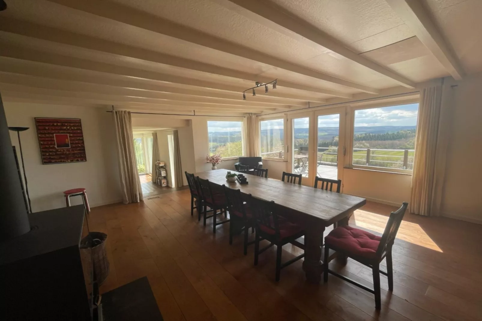 Schöne freistehende Villa mit Sauna in Érezée-Esszimmer