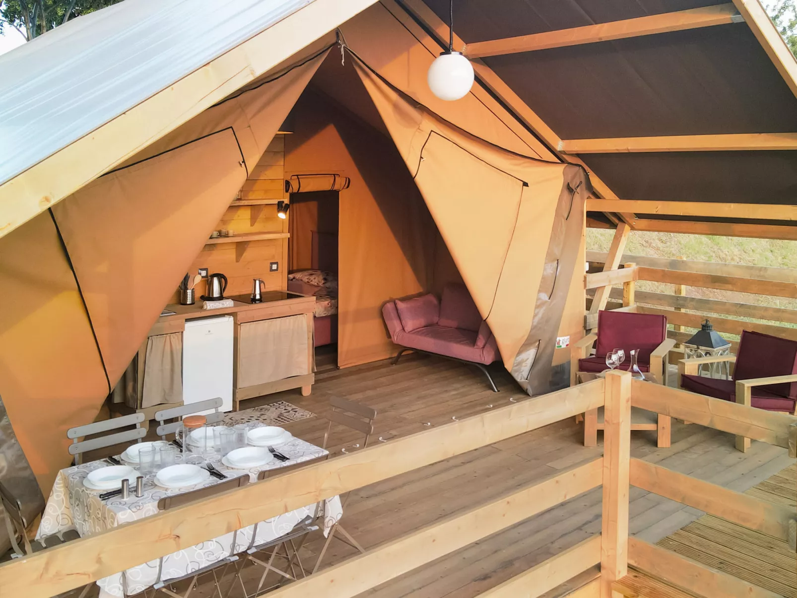 Glampingtent Zeus-Inside