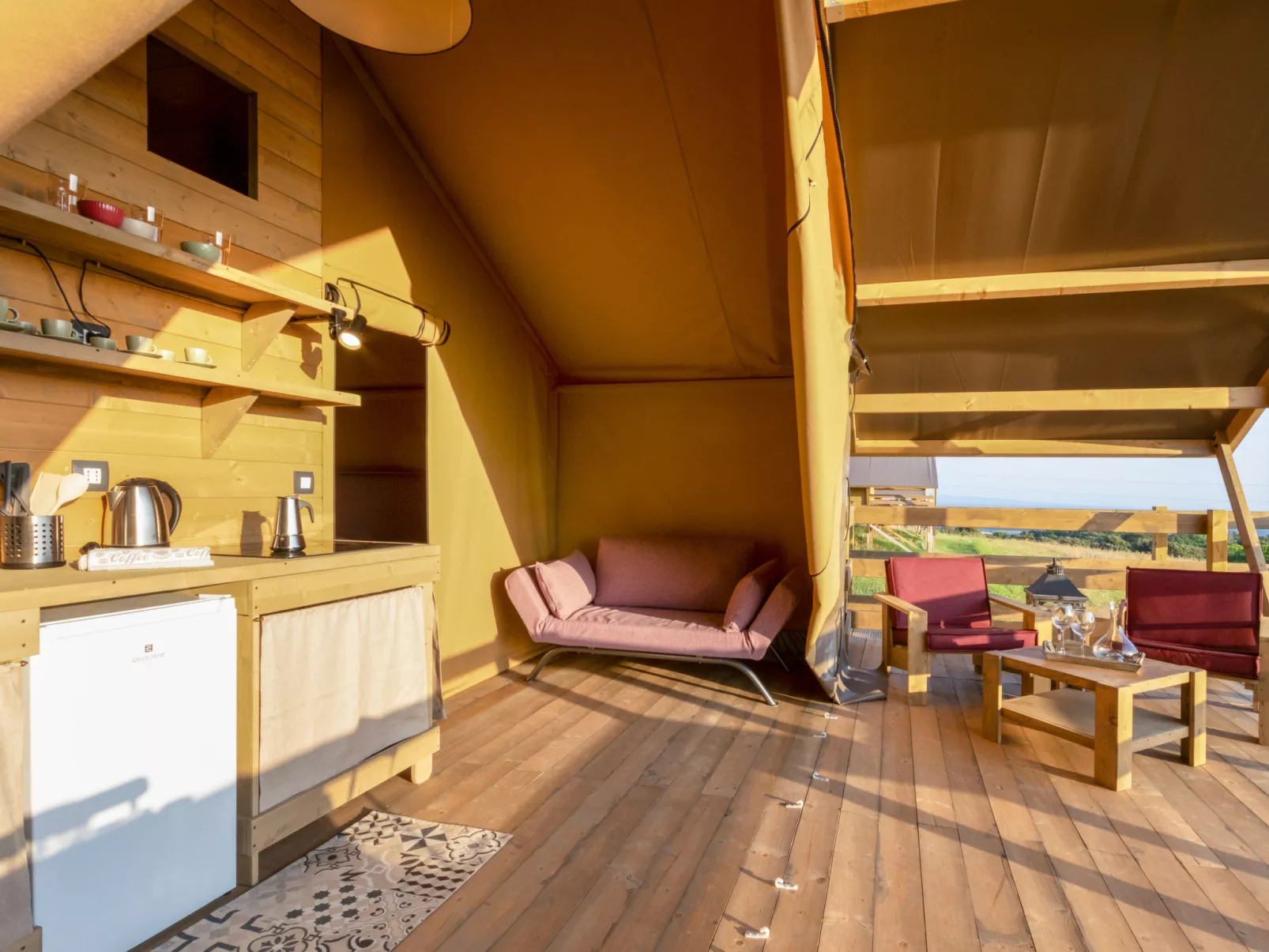Glampingtent Zeus-Inside