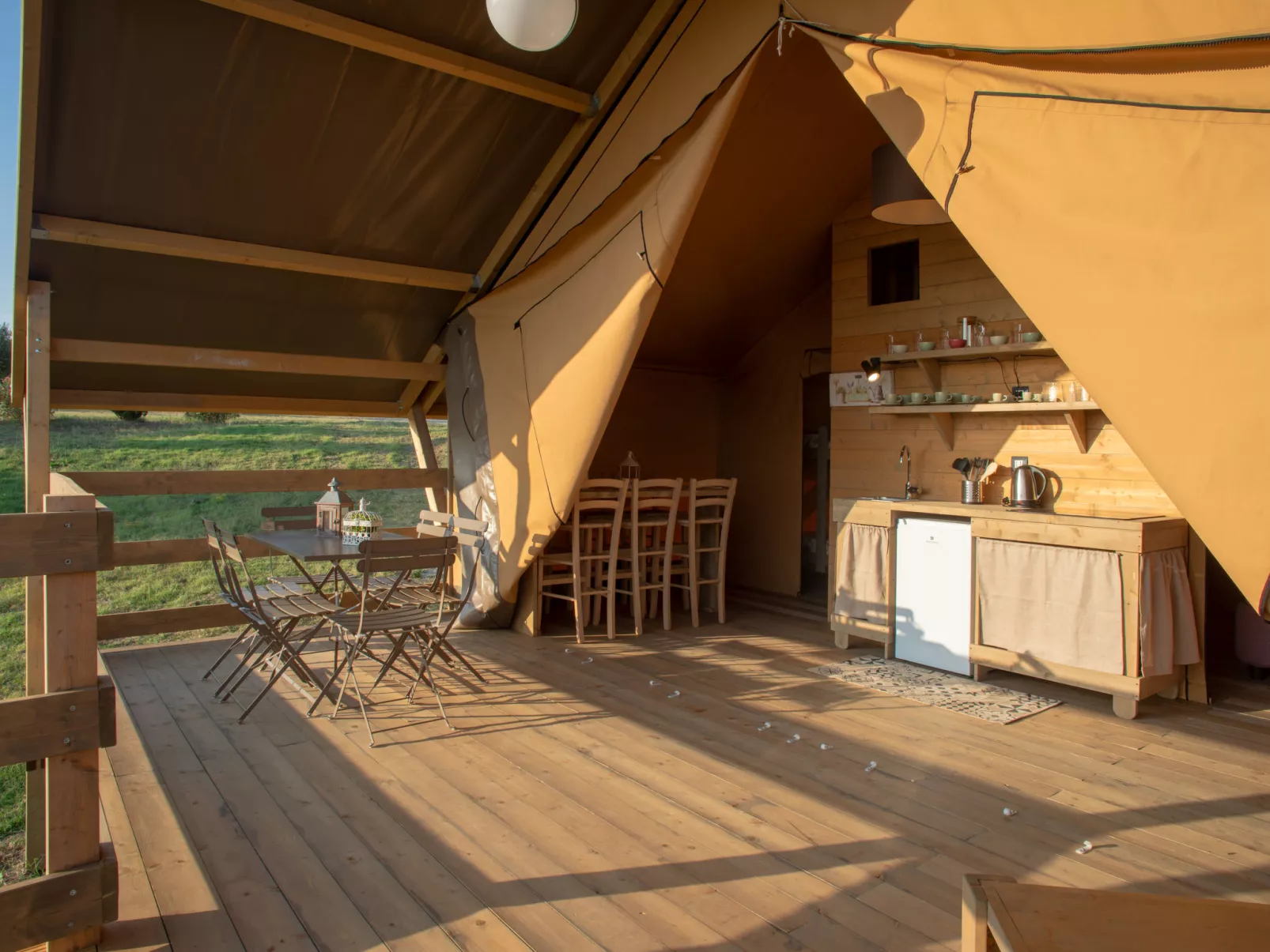 Glampingtent Zeus-Inside