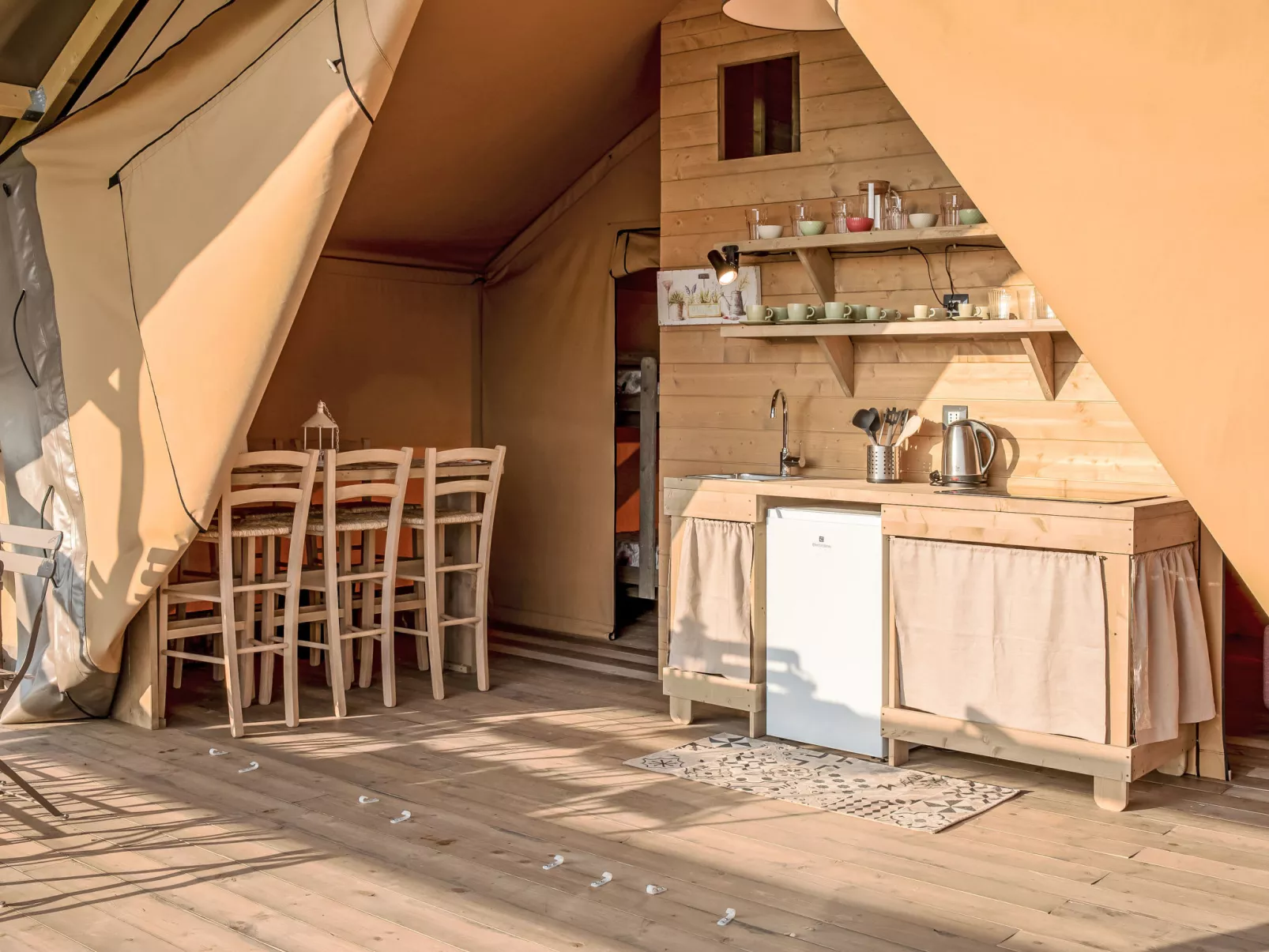 Glampingtent Zeus-Inside