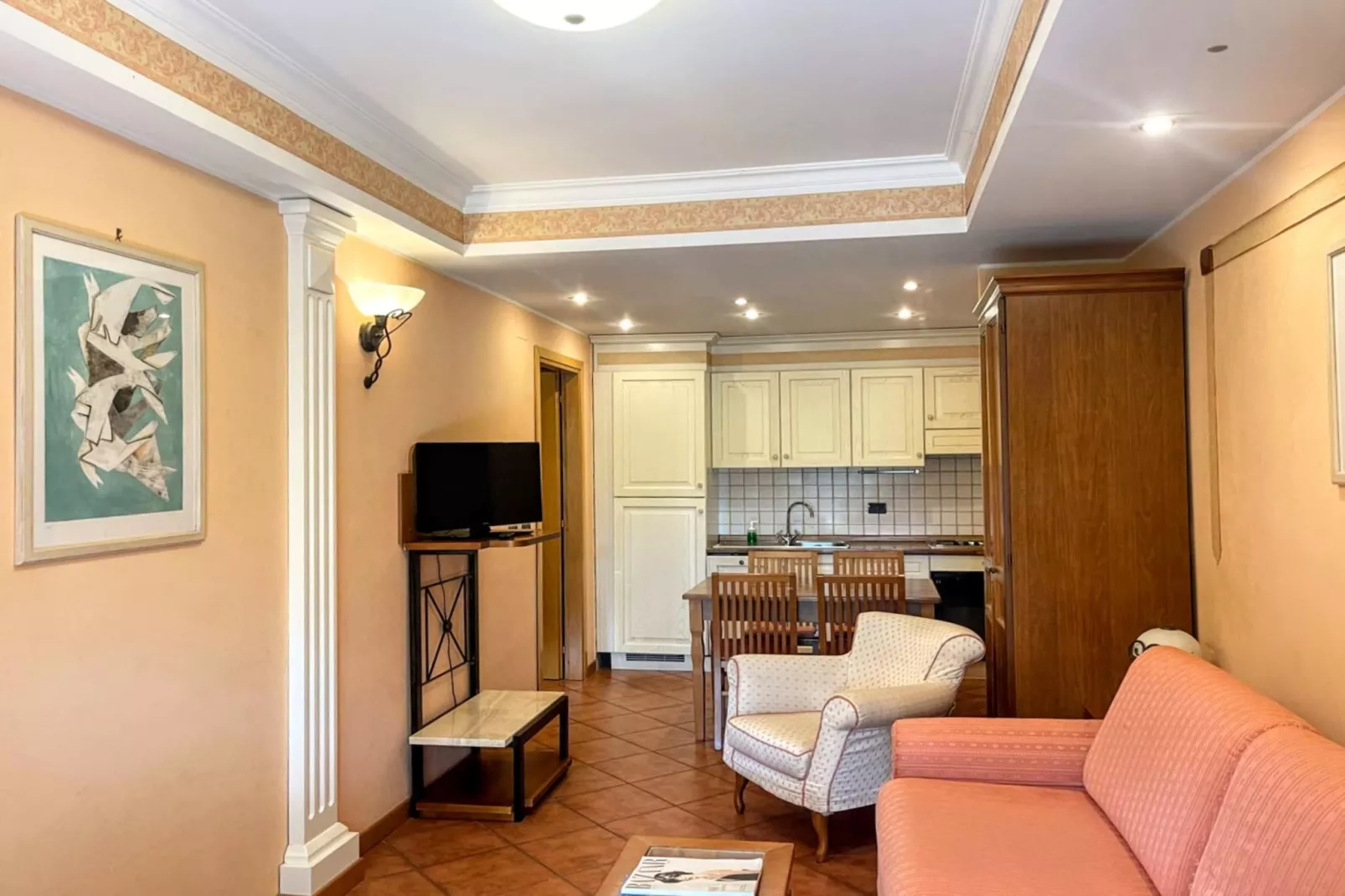 Bilocale vista Golf 102-Wohnzimmer