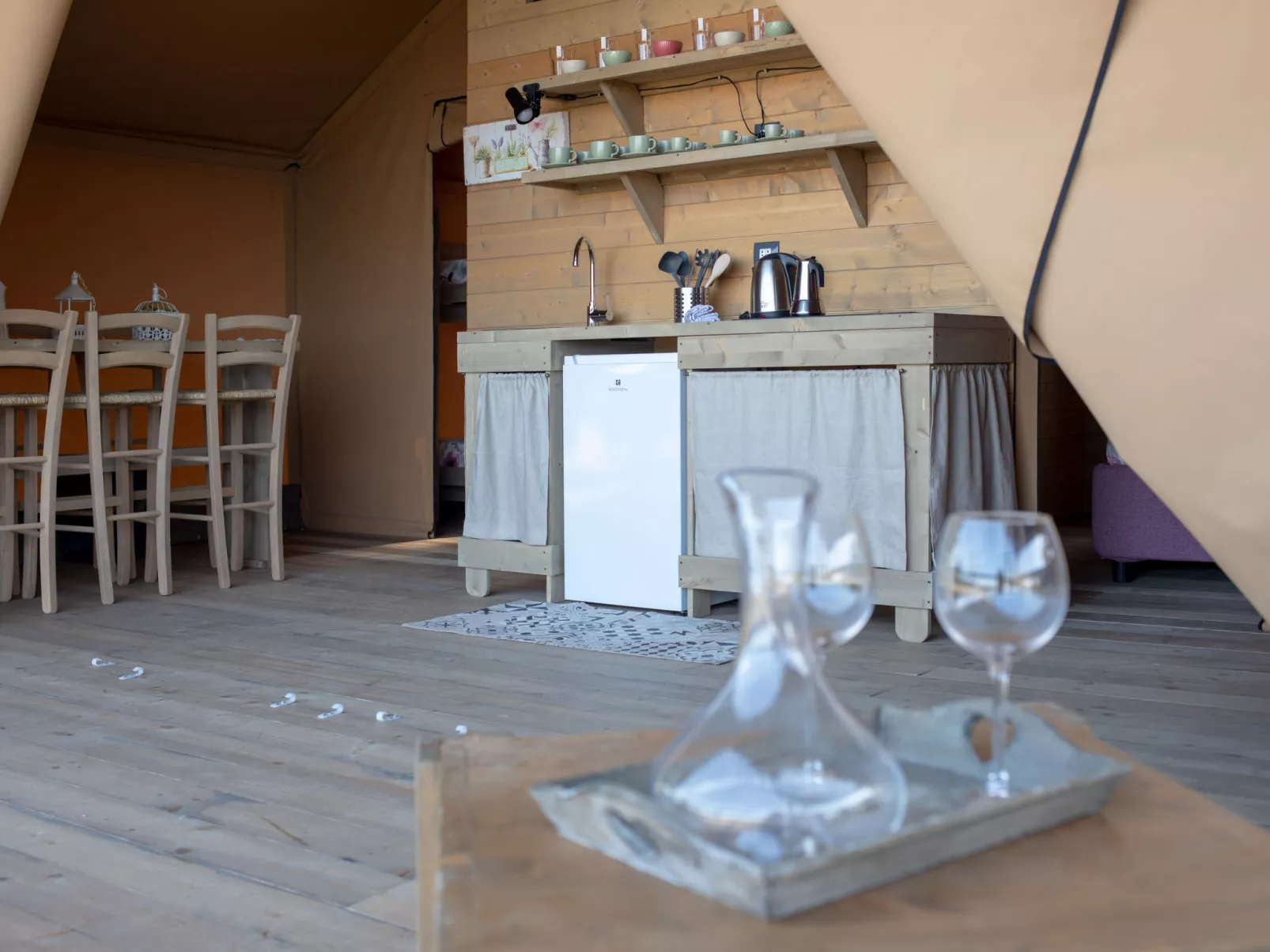 Glampingtent Zeus-Inside