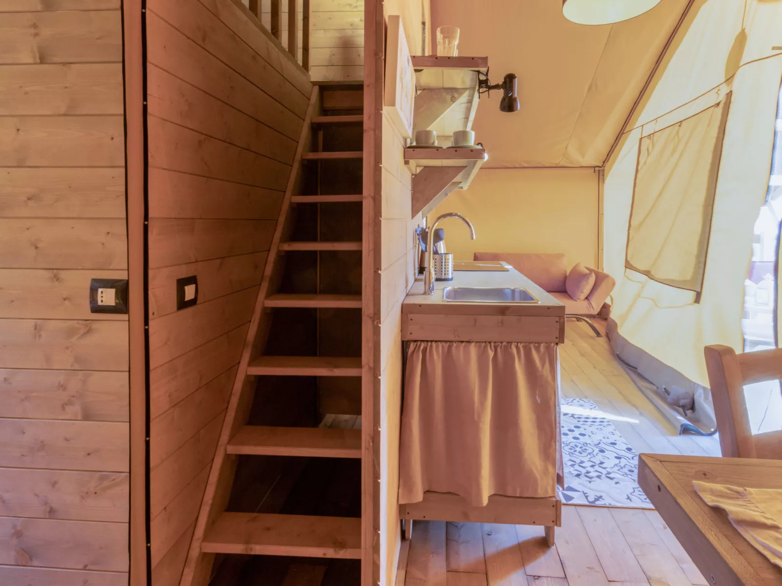 Glampingtent Zeus-Inside