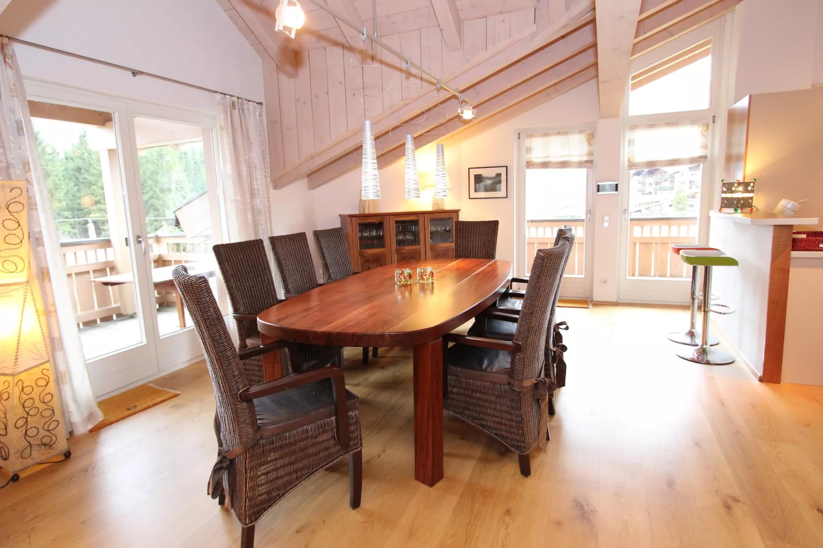 Penthouse an der Piste-Dining room