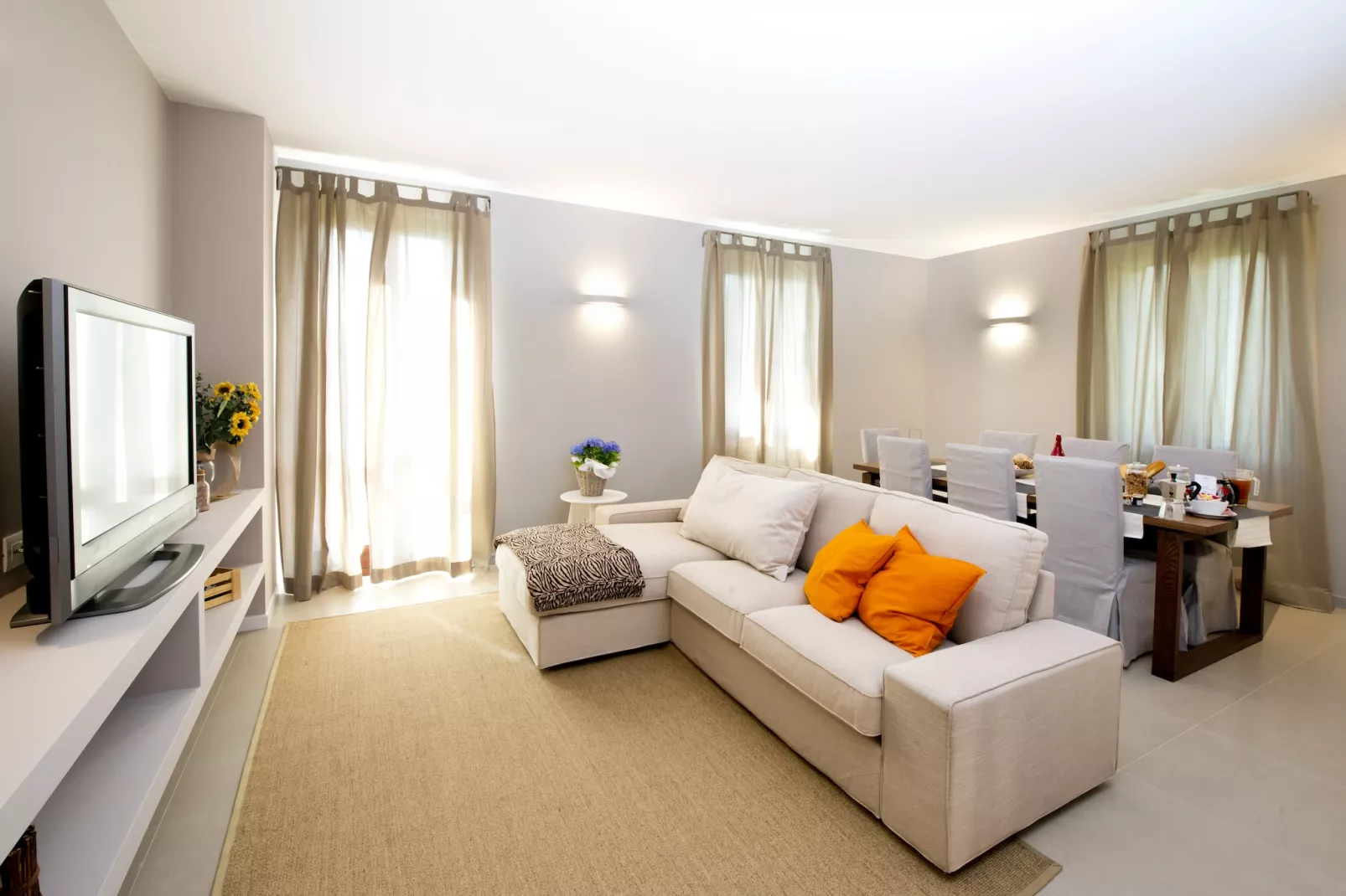 Apartment Limone Residence Nautic Resort San Carlo Gargnano-Quadrilo 110qm-Wohnzimmer