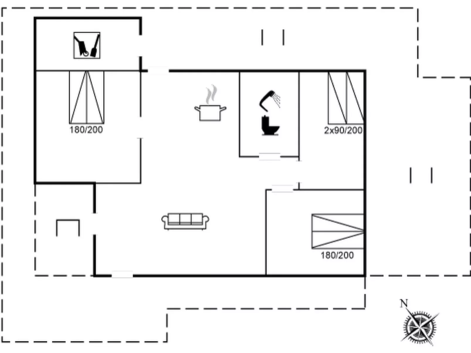 "Ømunde" - 150m from the sea-Inside