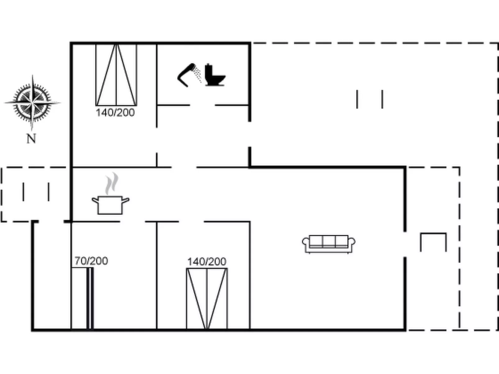 "Eick" - 800m from the sea-Inside