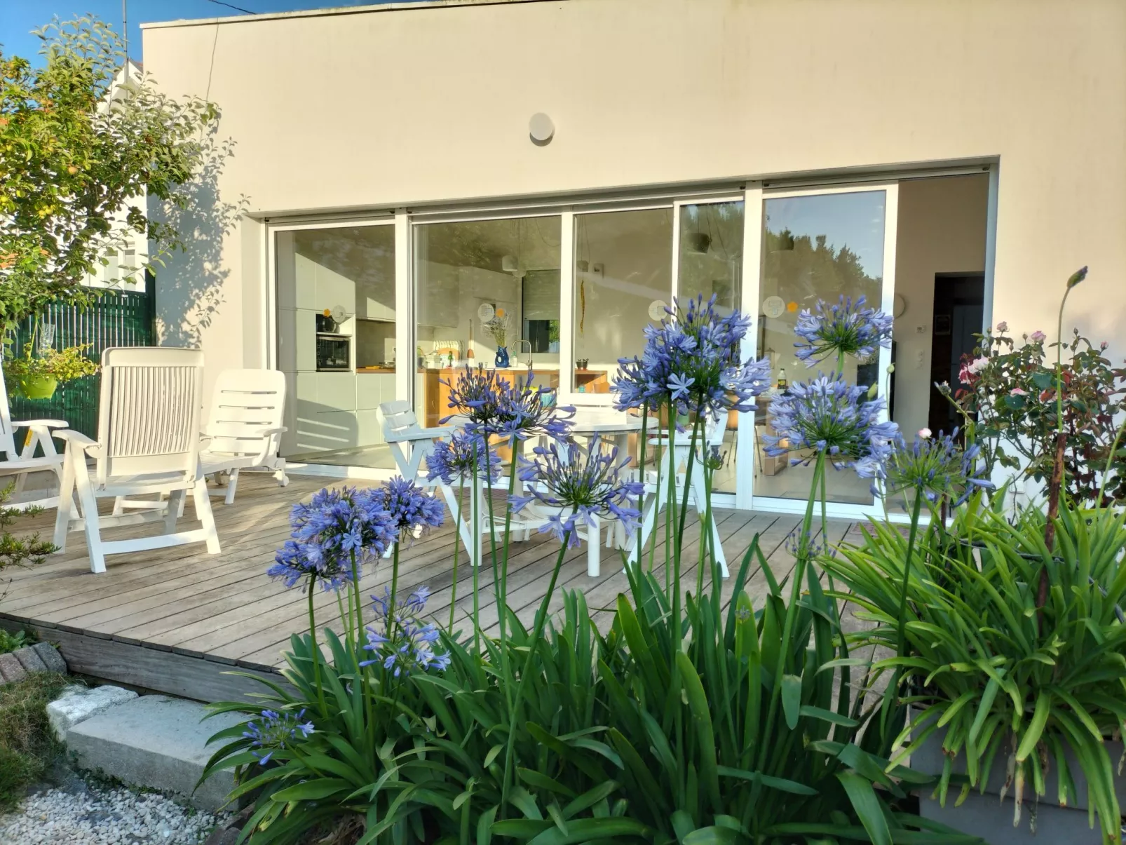 outside