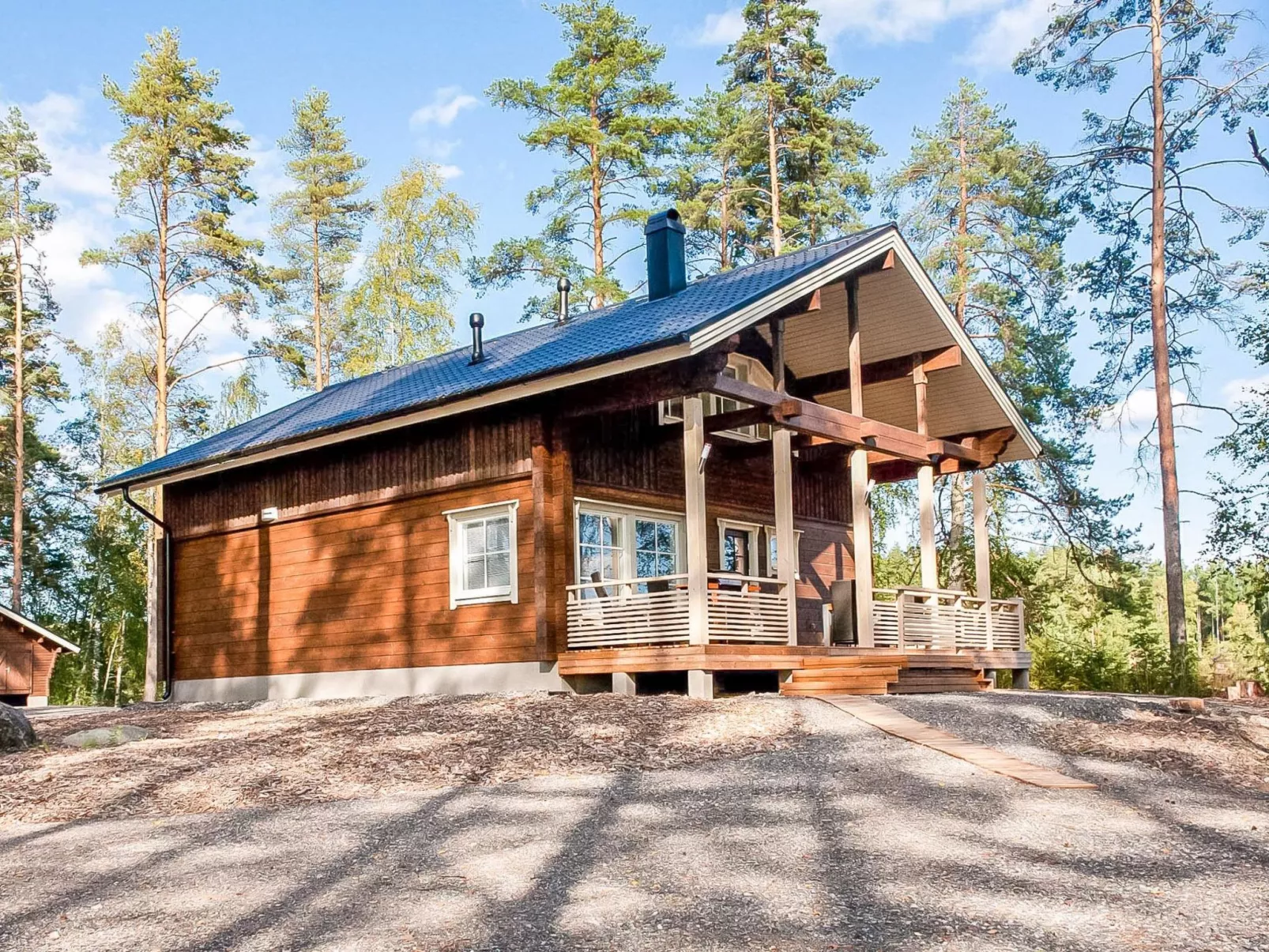 outside