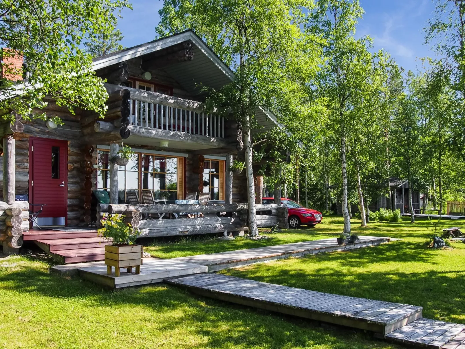 outside