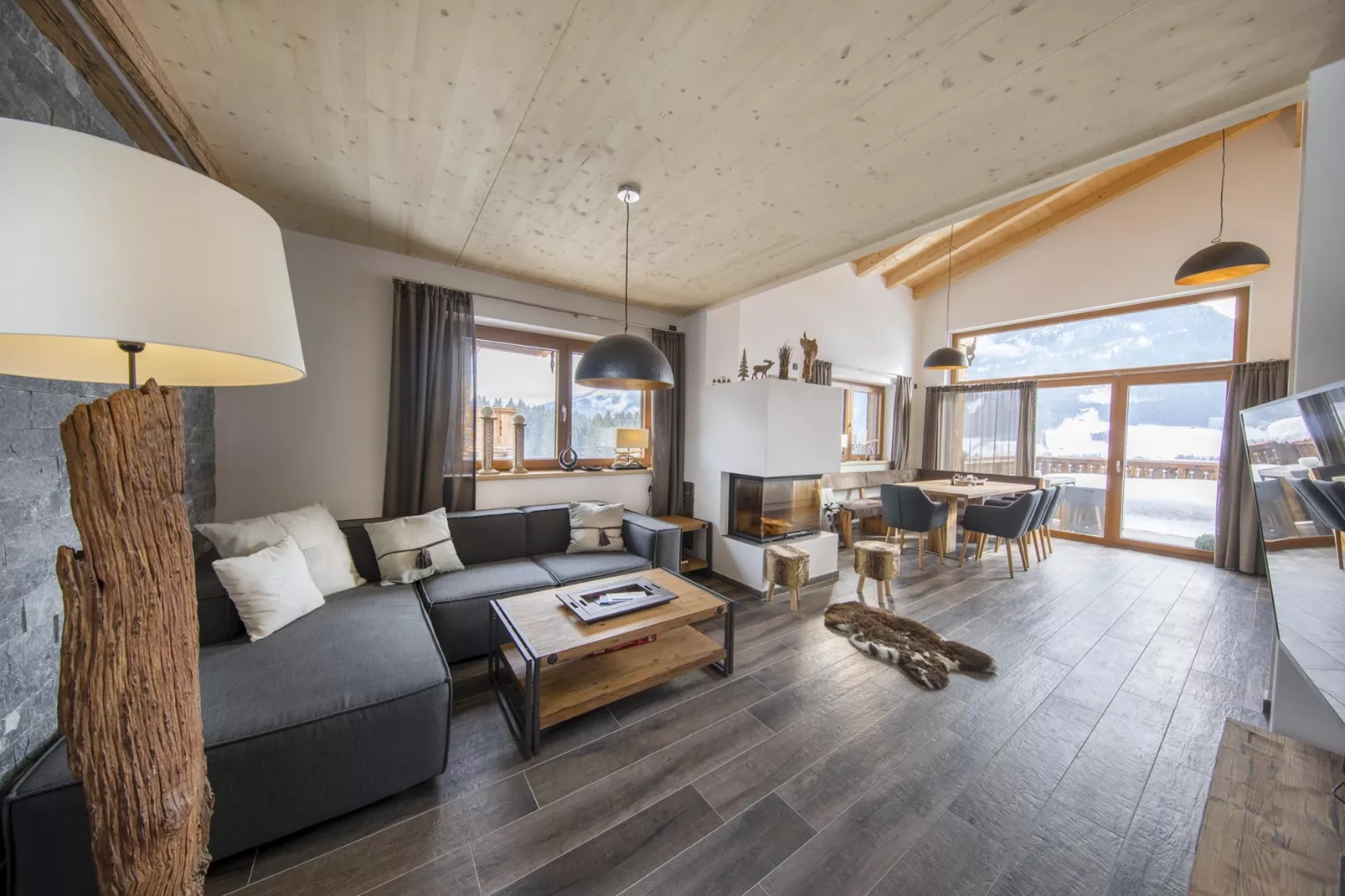 Nationalpark Chalet Kristallwand-Living room