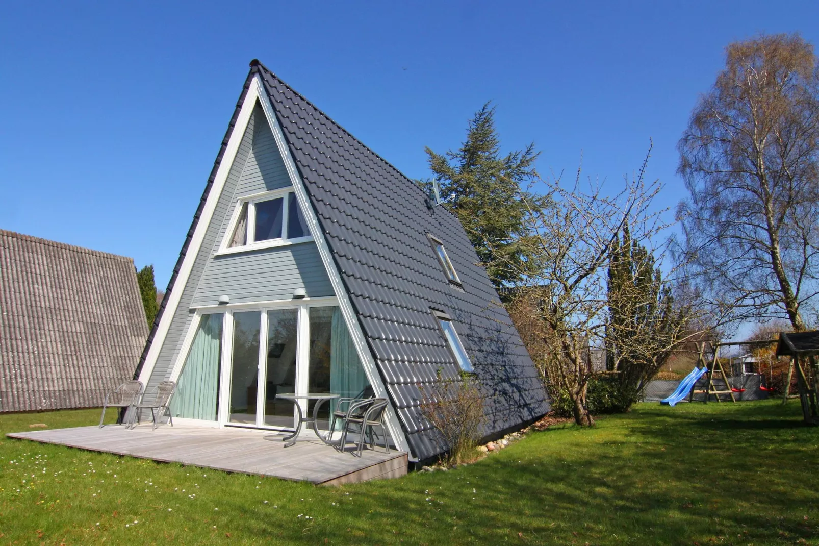 Ferienhaus Damp 90 qm 4 Personen-Außenbereich Sommer