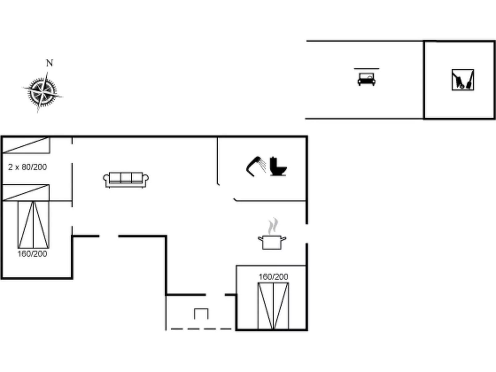 "Bjarka" - 2.9km from the sea-Inside