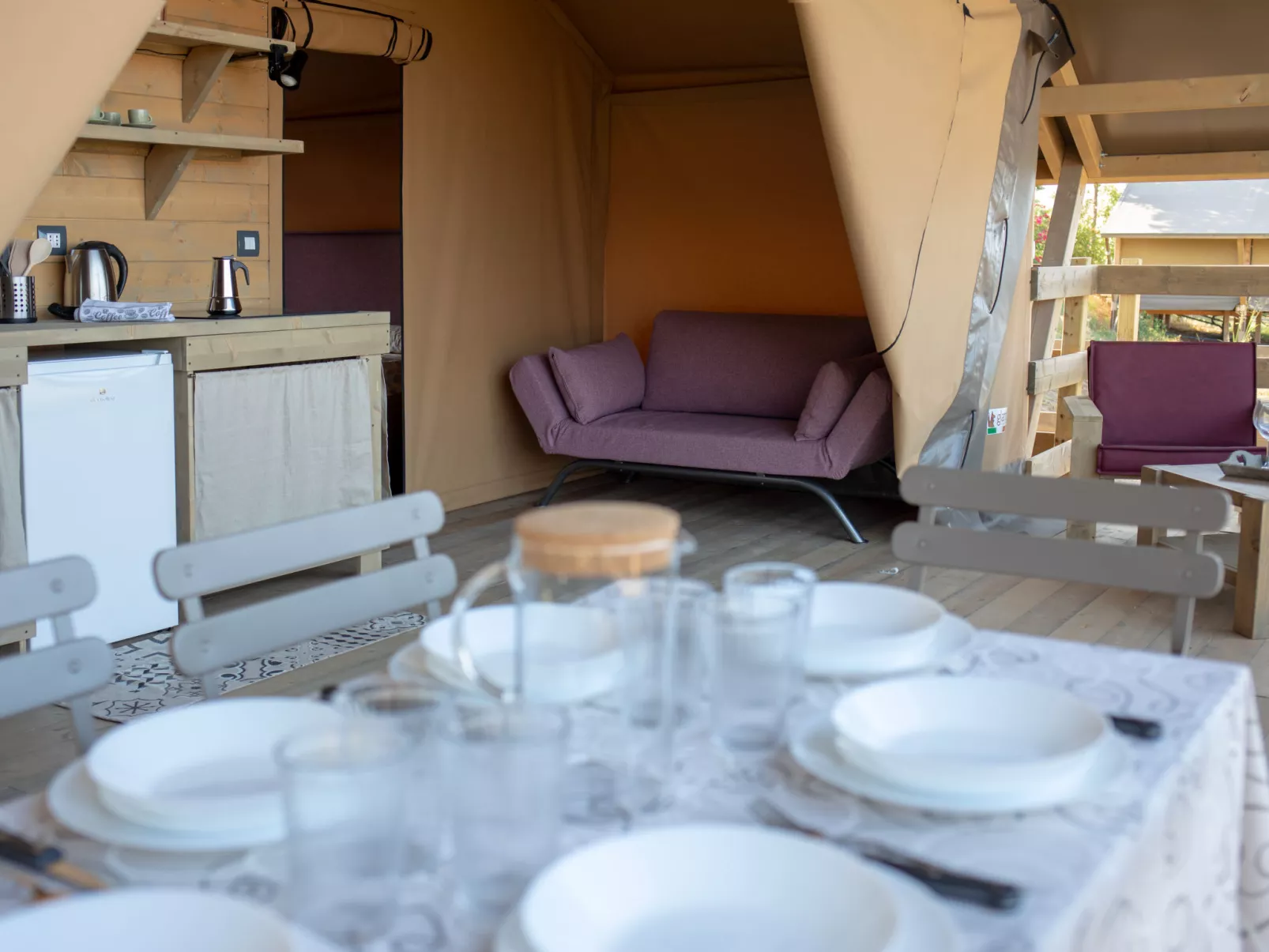 Glampingtent Zeus-Inside