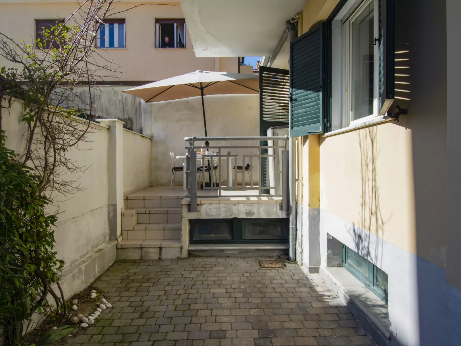 outside