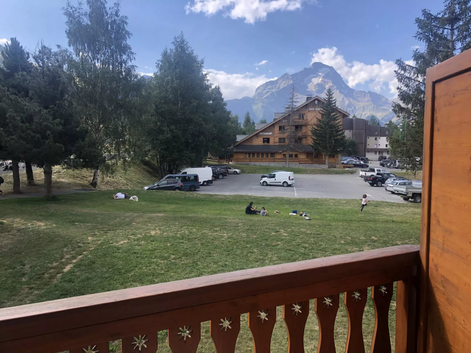 outside