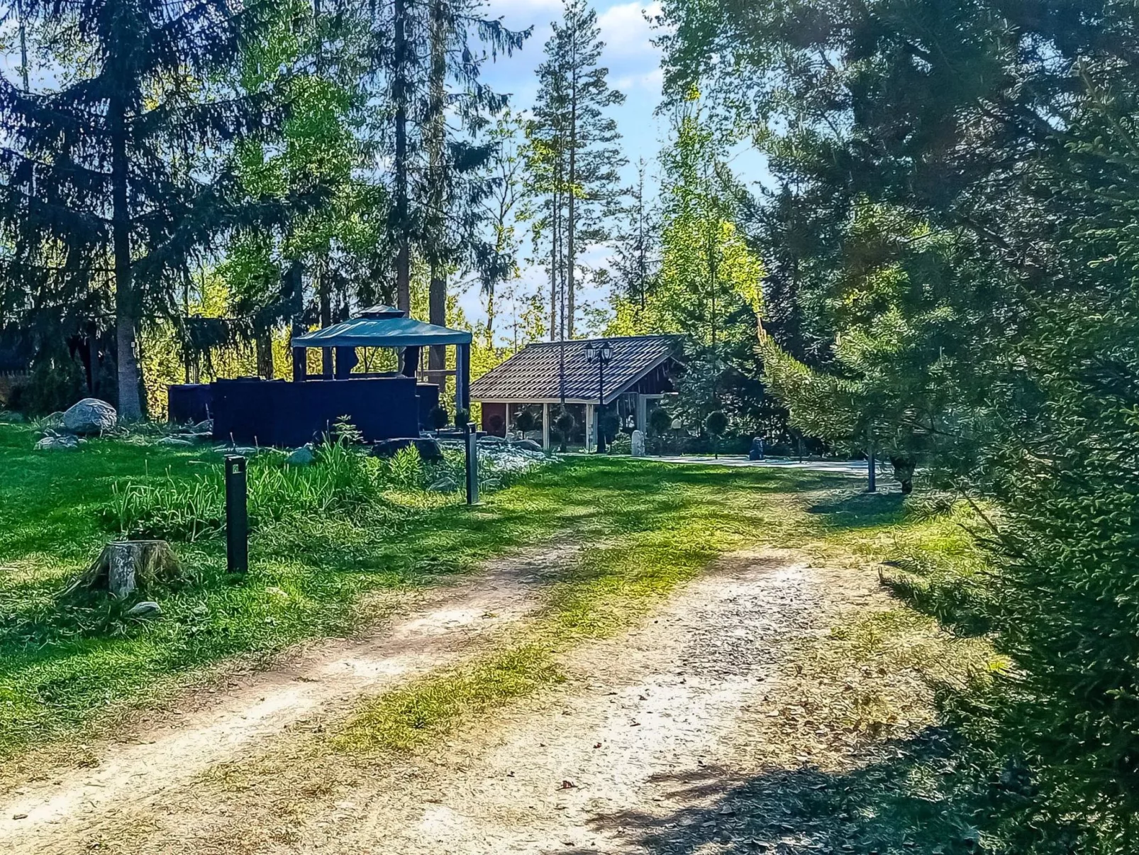 outside