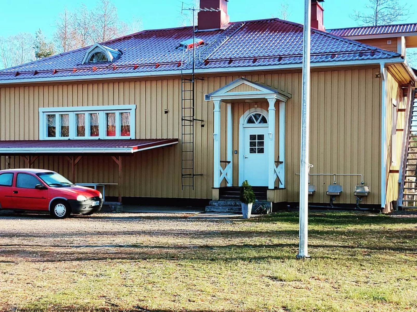 outside