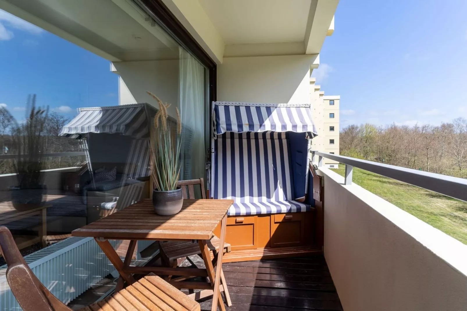 Ferienwohnung Atlantic St Peter - Ording-Terrassenbalkon