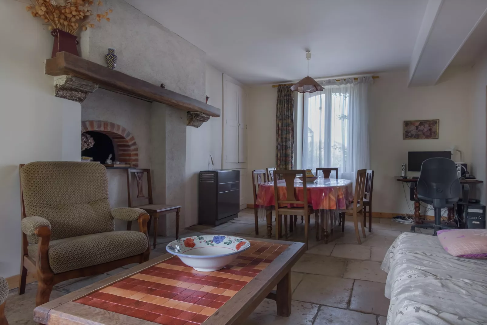 Gite 6 pers près de Châteauroux-Wohnzimmer