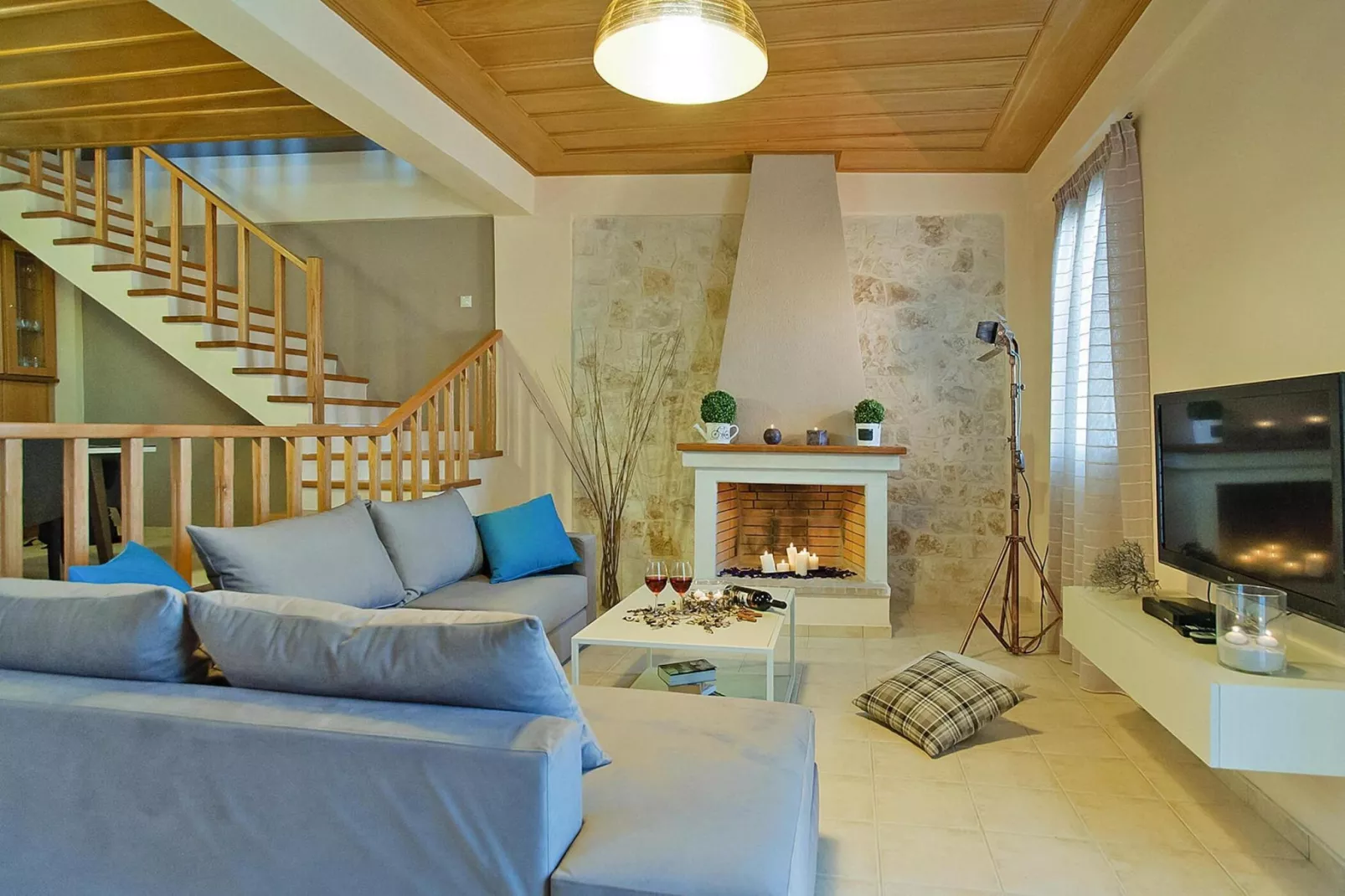 Holiday home, Panormo-Villa Ortansia or Peonia-Salon