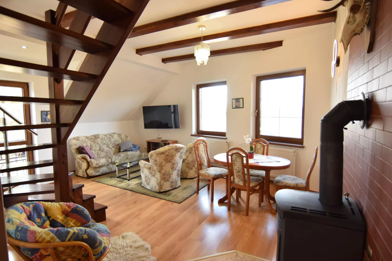 Holiday flat in Kiedrowice-Living room