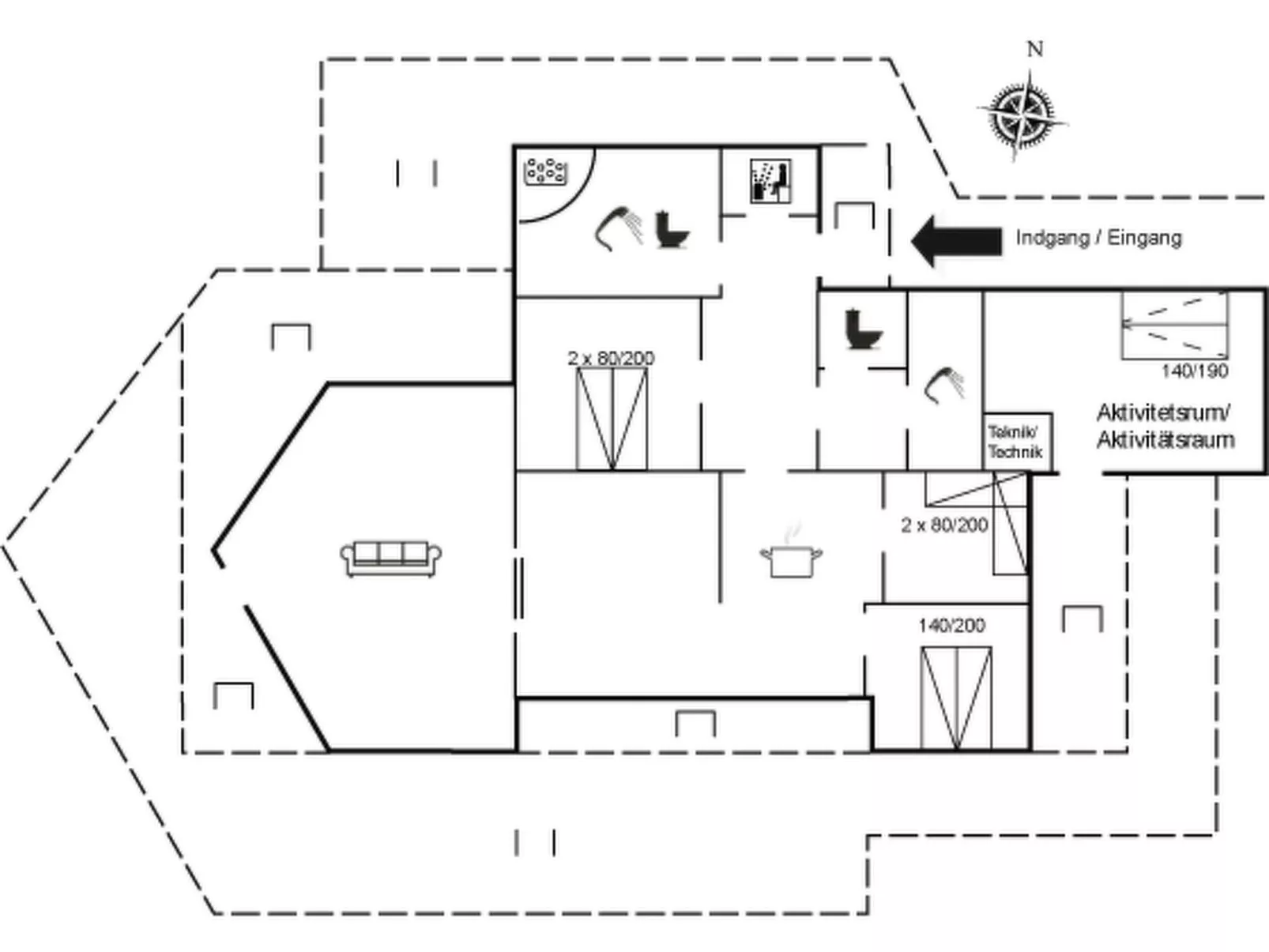 "Harthagunni" - 375m from the sea-Inside