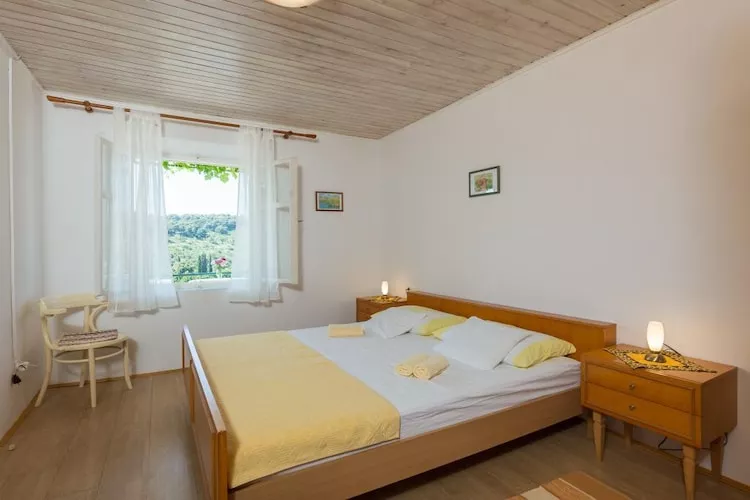 Apartments Miskovic - One Bedroom Apartment with Balcony and Sea view (Middle)-Bedroom