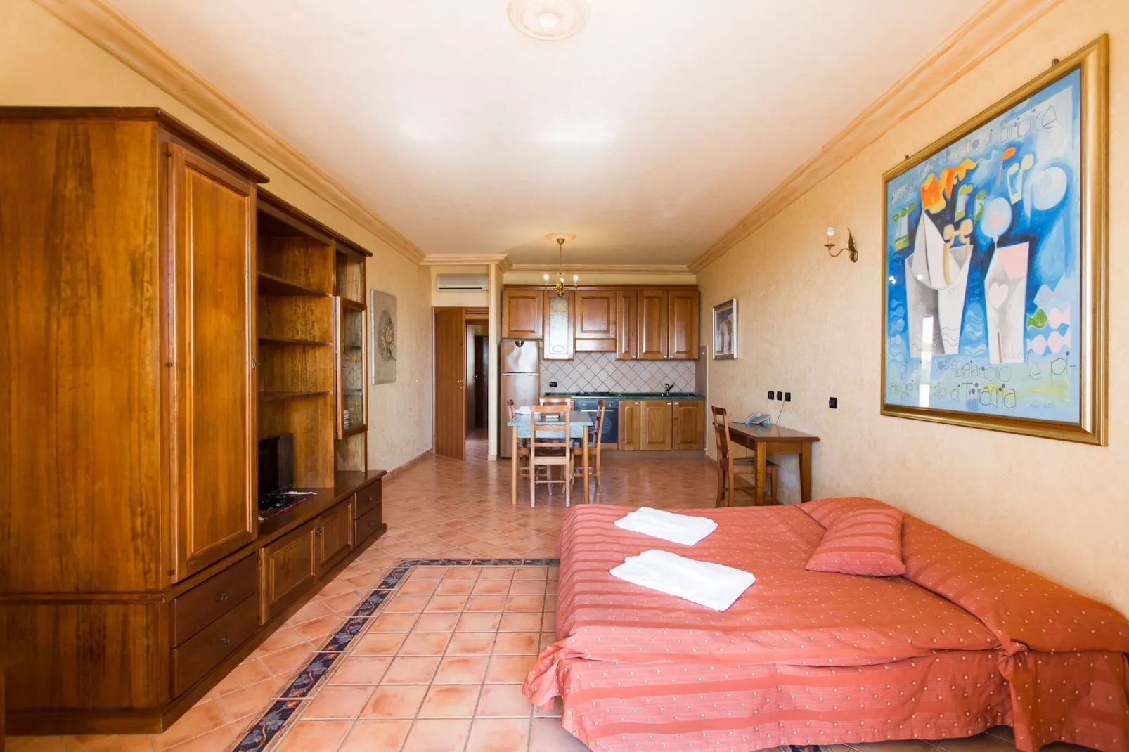 Residence Triscina Mare - Monolocale 2 vista mare frontale-Bedroom