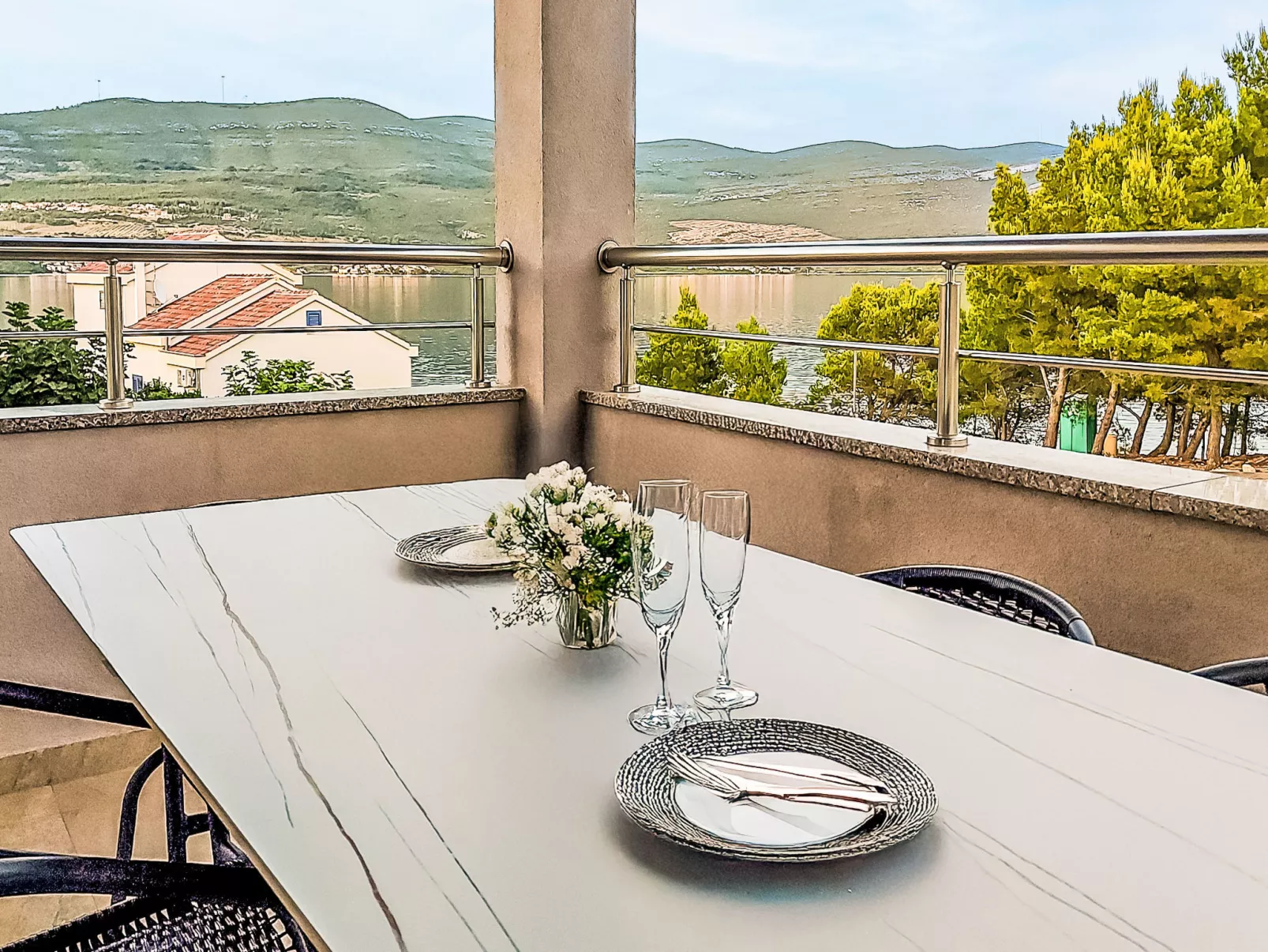 Sea Front Villa Lucija-Outside