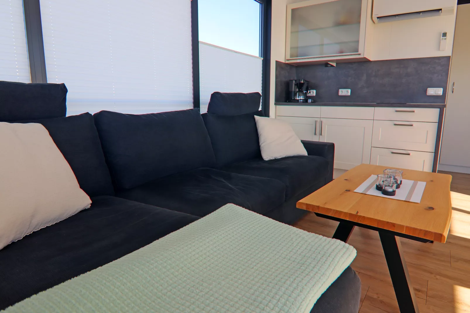 Hausboot Family & Friends mit Hund LP 10 / 1-2 Personen-Living room