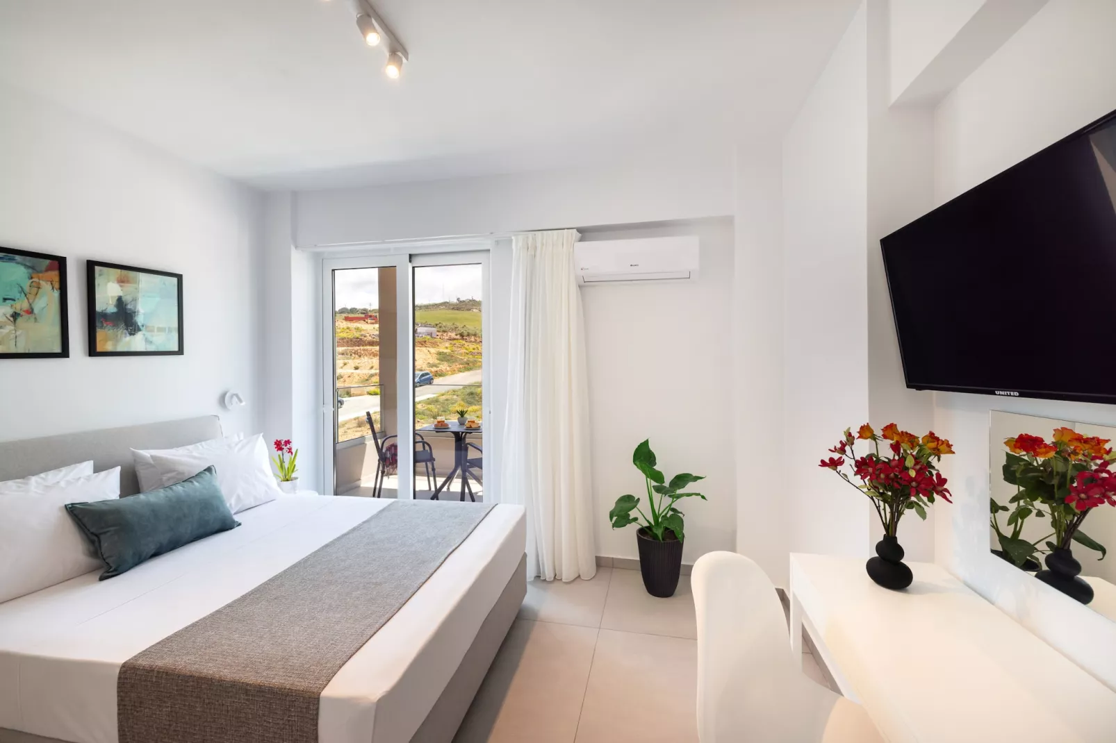 Creta Sun, 101 Studio City View-Bedroom