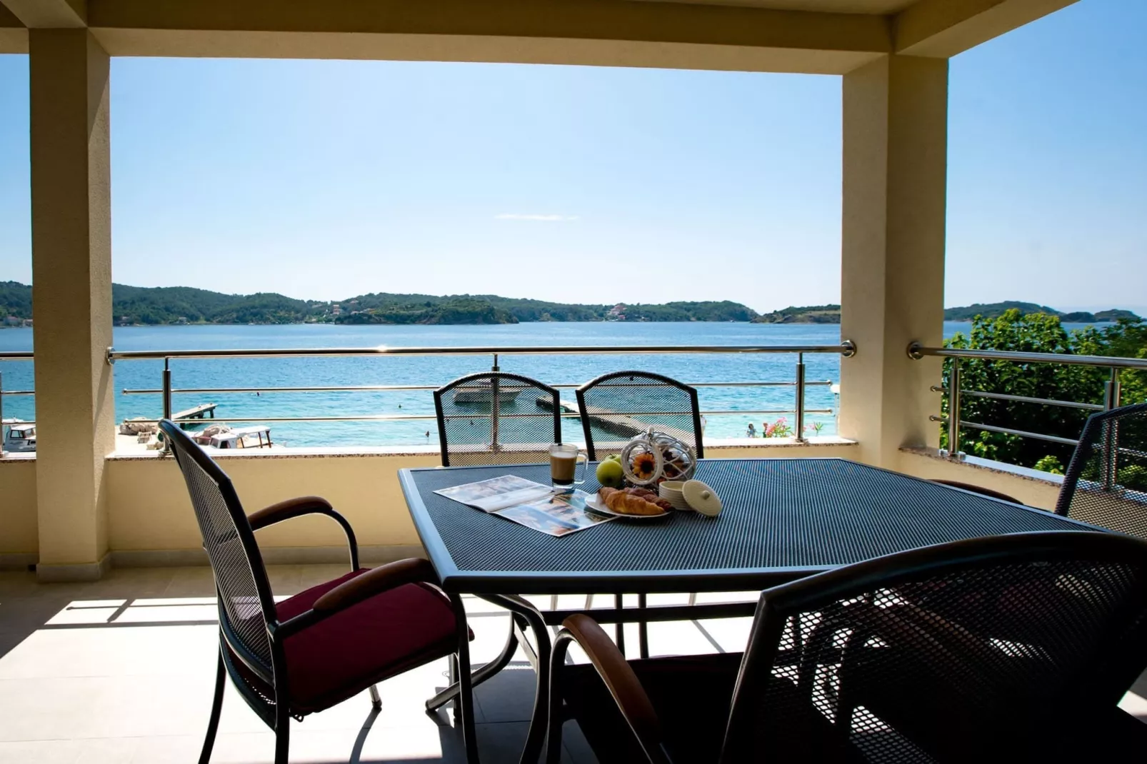 Villa Guliva - Apartment Golden Sun with Sea View-Balcon-terrasse