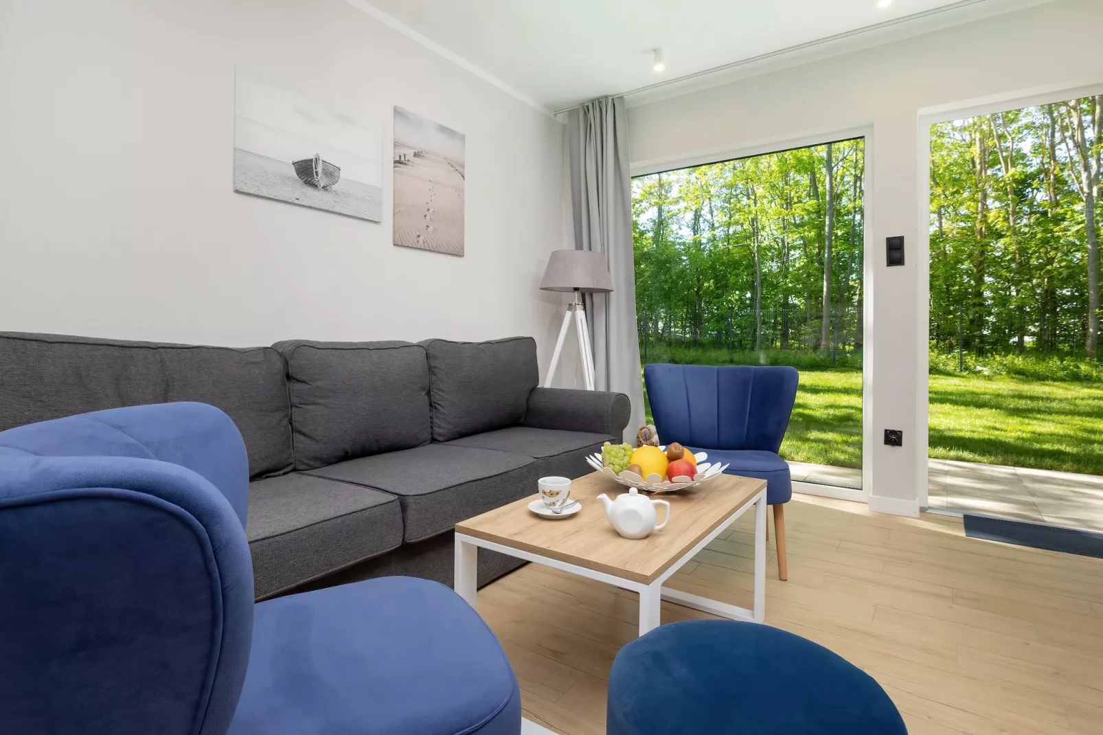 Villa Hoff Ferienhäuser Domek 3 Pers-Living room