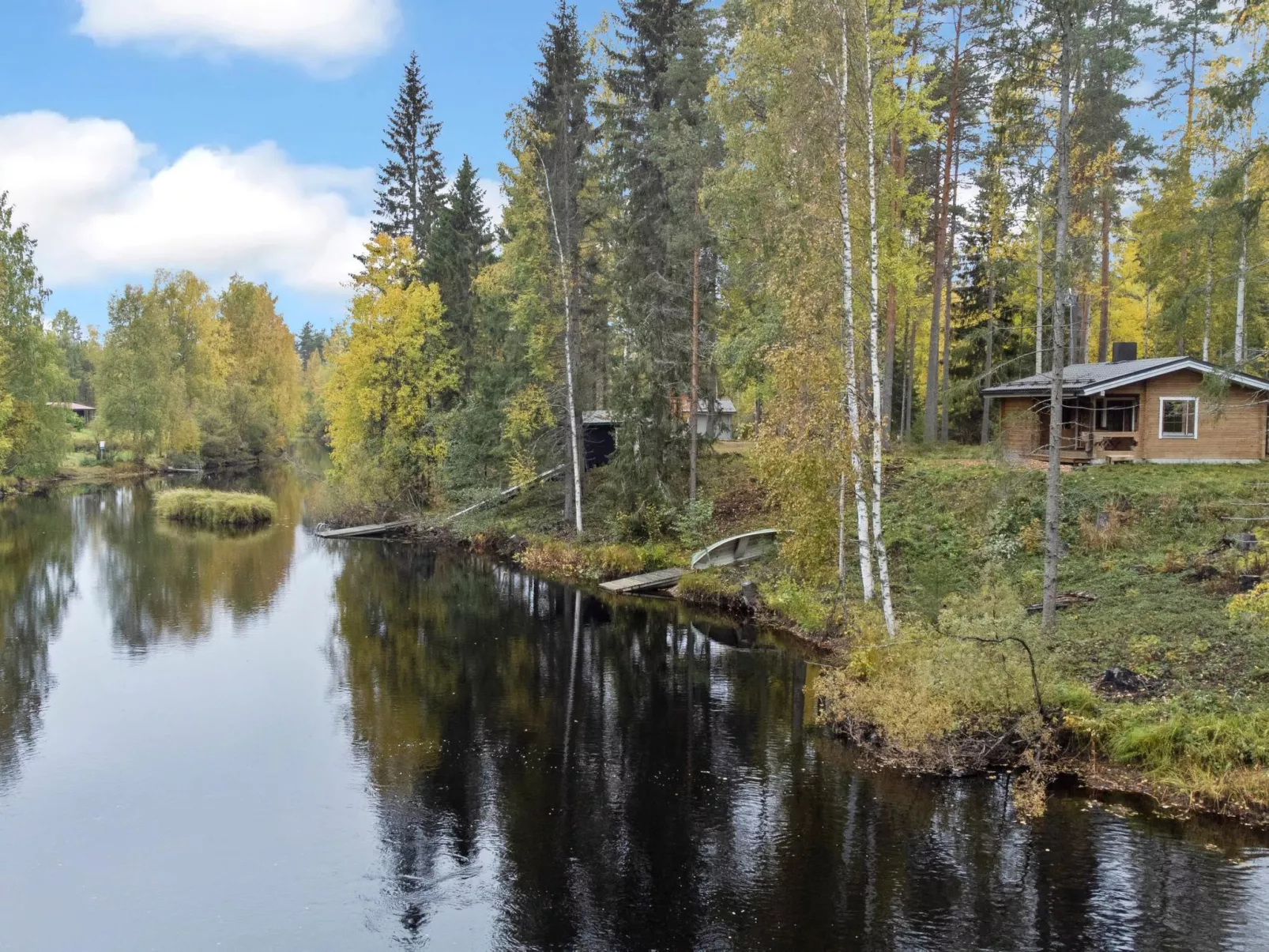Koskimökki, vaikon loma 3-Outside