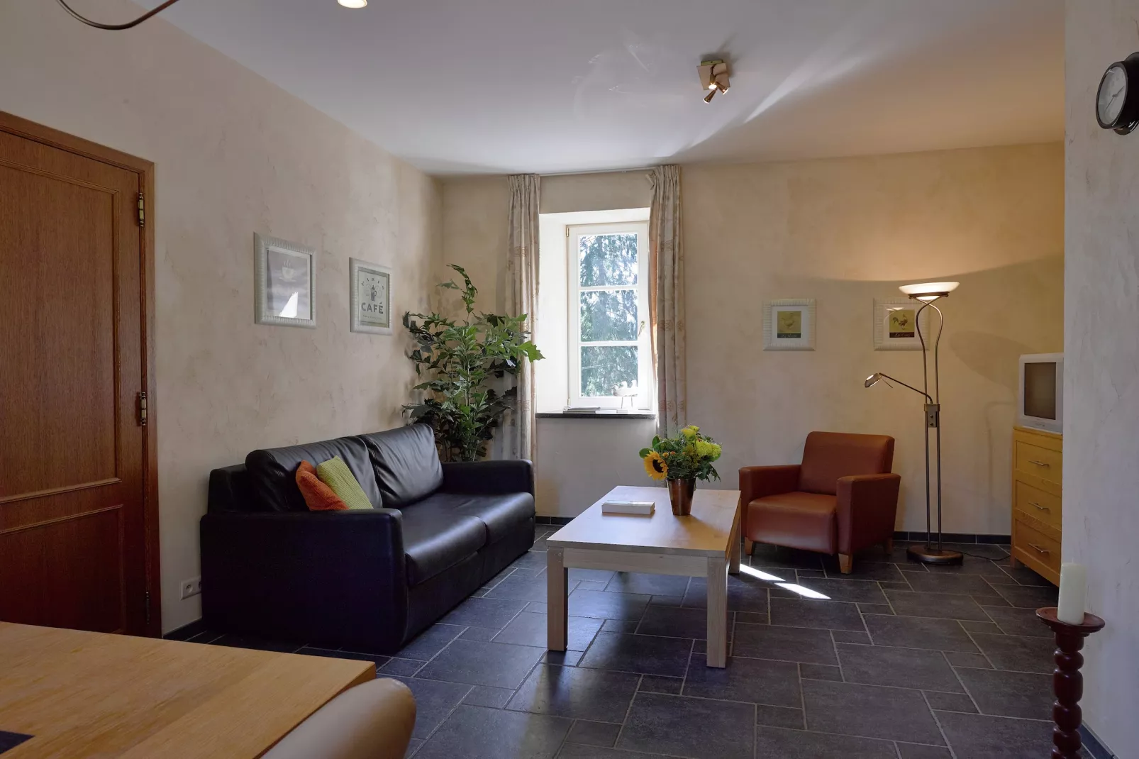 Appartement voor vier Domain Château Dieupart-Wohnzimmer