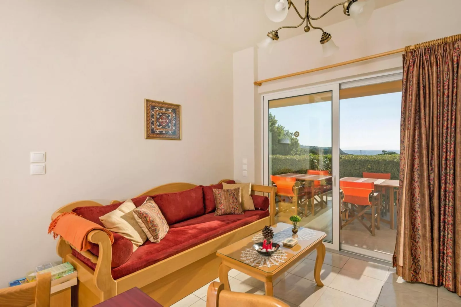 Apartments Cretan View, Chania-1 bedroom-app.-Living room
