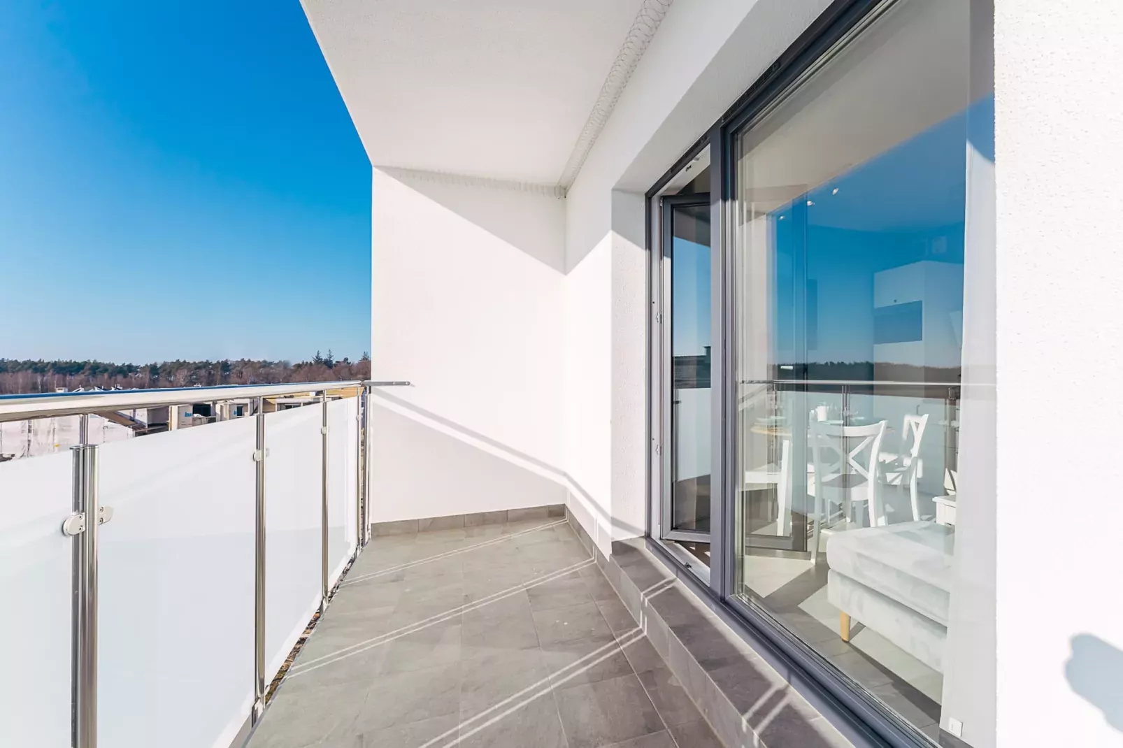 Apartamenty przy Nadmorskiej 104 38m2 Grzybowo-Terrace balcony