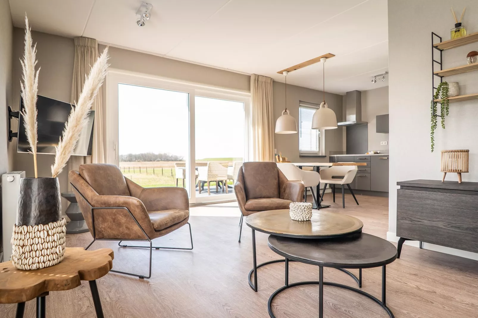 Bungalow Roggesloot A-8a-Wohnzimmer