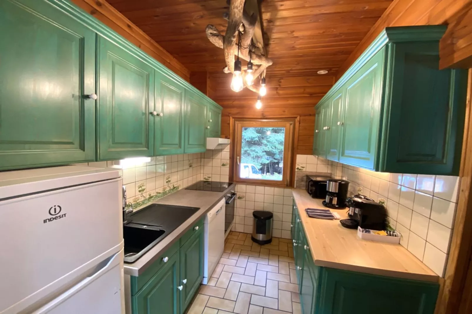 LE FISHING LODGE Chalet en bois avec Bain Nordique-Küche
