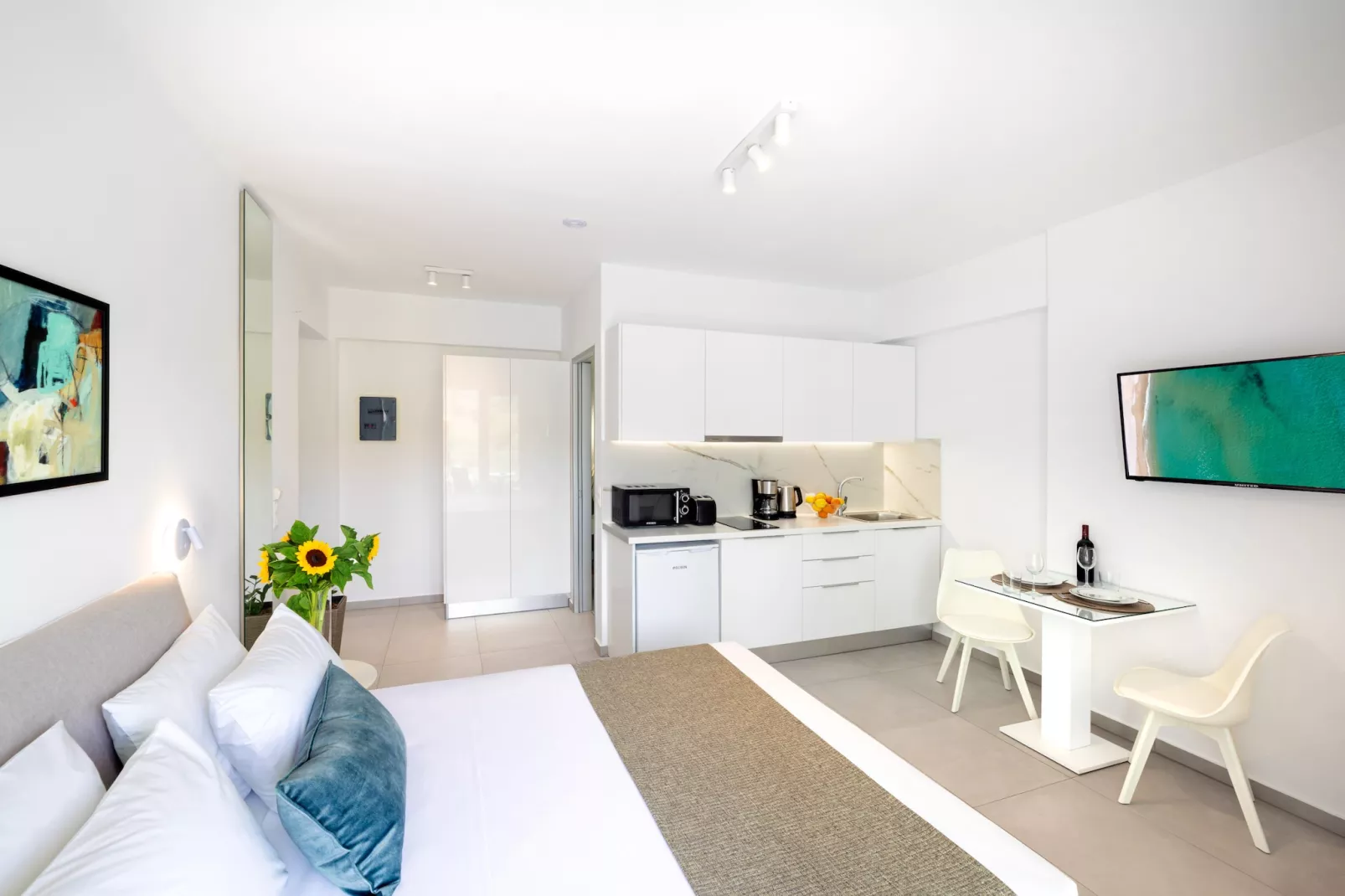 Creta Sun, 102 Studio City View-Bedroom