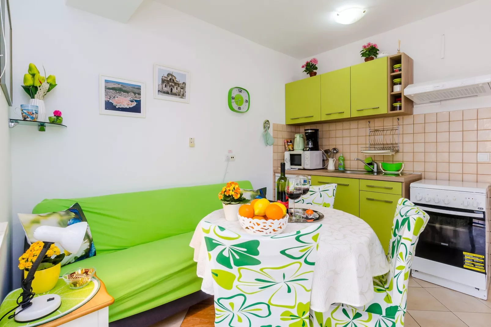 Apartments Captain - One Bedroom Apartment with Terrace (3 Adults)-Kitchen