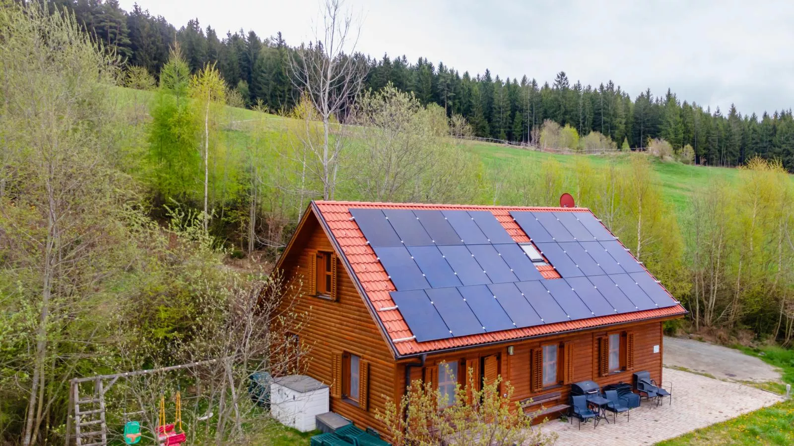 Sternenchalet-Außenbereich Sommer