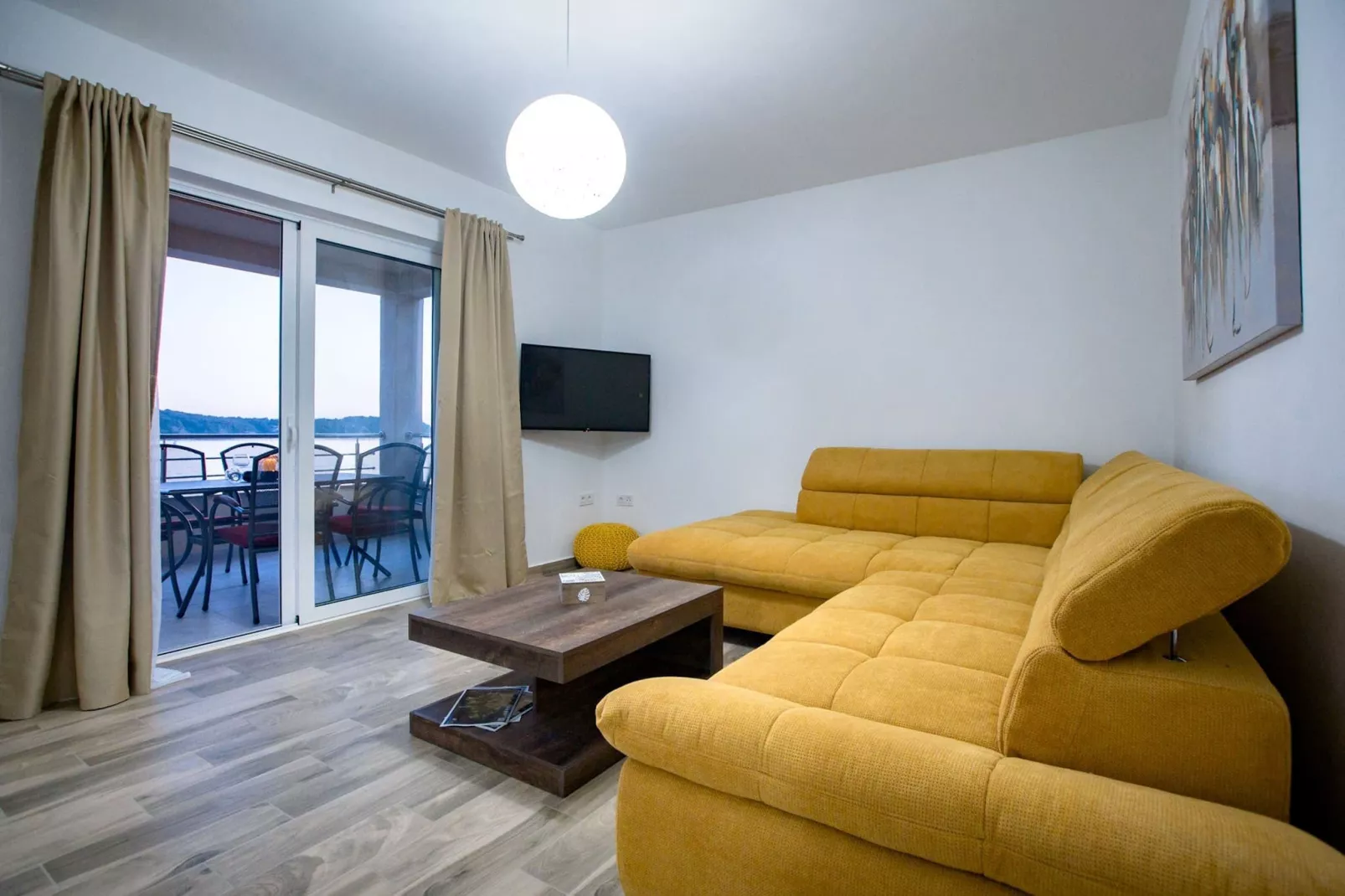 Villa Guliva - Apartment Golden Sun with Sea View-Salon