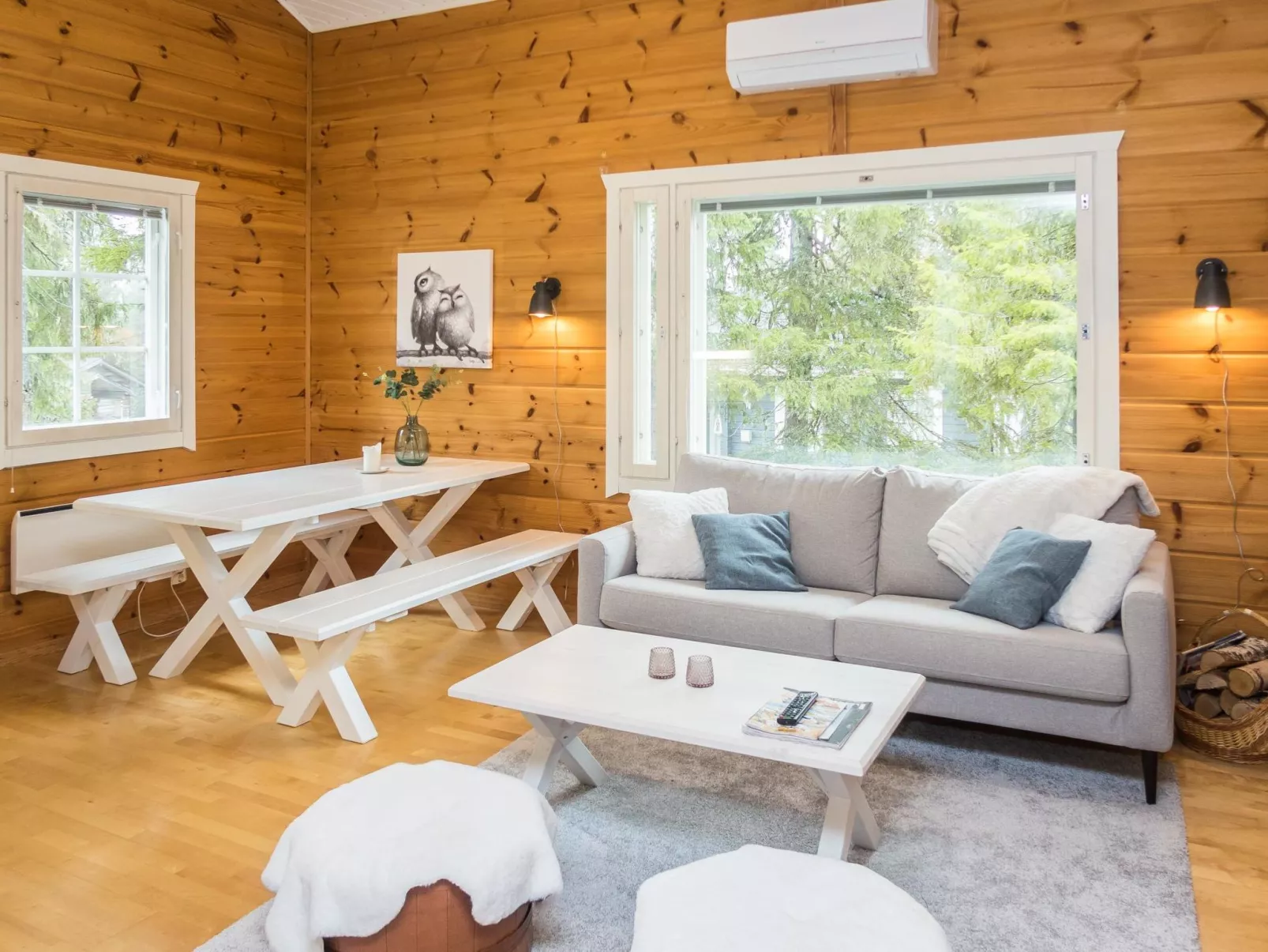Lumi casa ruka-Dedans