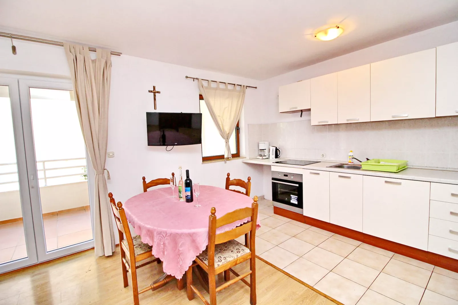 Apartments Marković Orebić-  Two Bedroom Apartment with Terrace and Garden View (A1)-Dining room