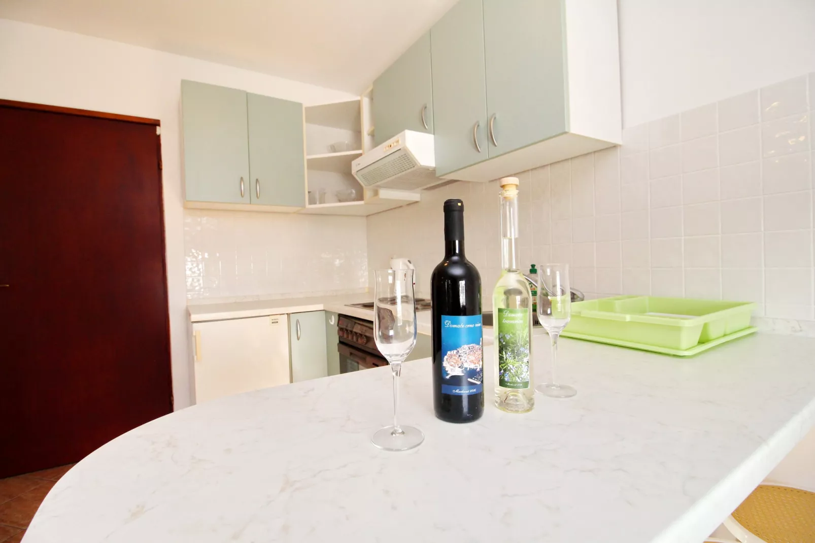 Apartments Marković Orebić- One Bedroom Apartment with Terrace and Sea View (A3)-Kitchen